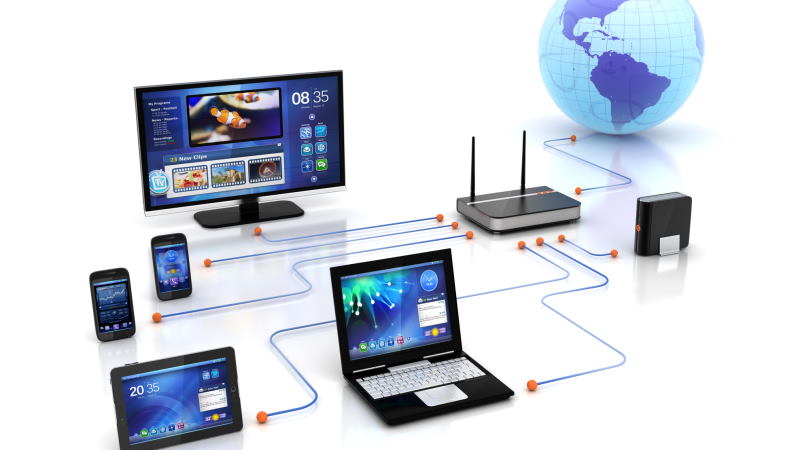 Connectivité entre différents appareils (modem internet, téléphone, gsm, ordinateur, télévision...)